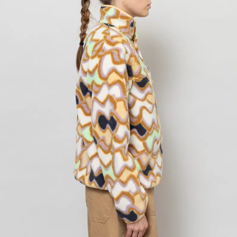 Patagonia Womens Lightweight Synchilla Snap-T Fleece Pullover Small Currents Natural-4