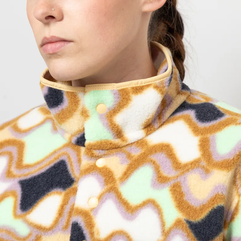 Patagonia Womens Lightweight Synchilla Snap-T Fleece Pullover Small Currents Natural-5