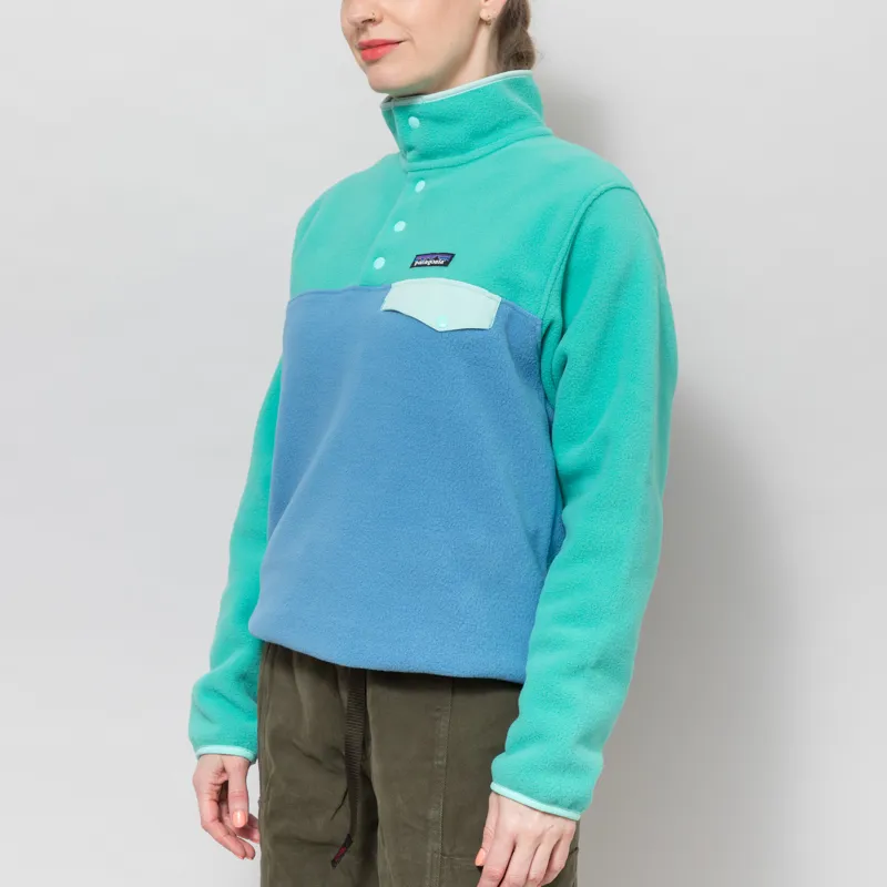 Patagonia Womens Lightweight Synchilla Snap-T Fleece Pullover Shore Blue-1