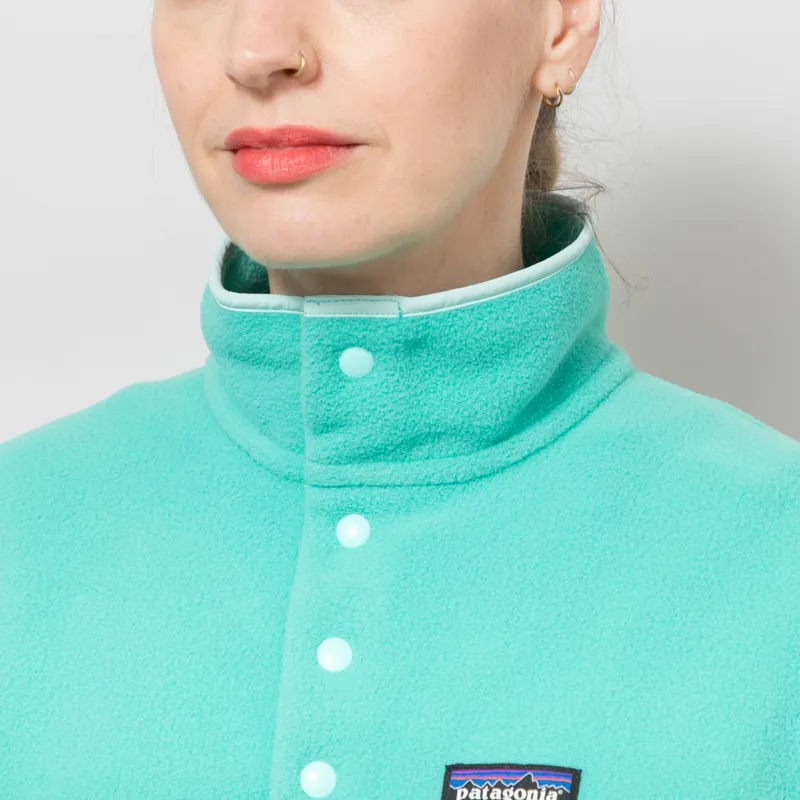 Patagonia Womens Lightweight Synchilla Snap-T Fleece Pullover Shore Blue-5
