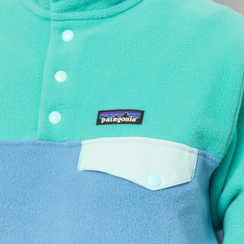 Patagonia Womens Lightweight Synchilla Snap-T Fleece Pullover Shore Blue-6