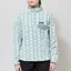 Patagonia Womens Lightweight Synchilla Snap-T Fleece Pullover Sun Quilt Blue Sage