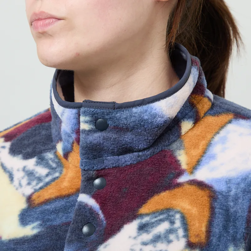 Patagonia Womens Lightweight Synchilla Snap-T Fleece Pullover Smudge Smolder Blue-3