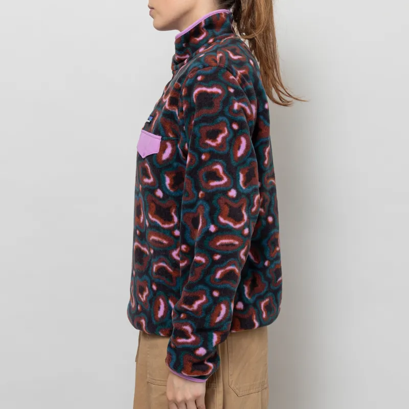 Patagonia Womens Lightweight Synchilla Snap-T Fleece Pullover Soft Spirea Dried Vanilla-2