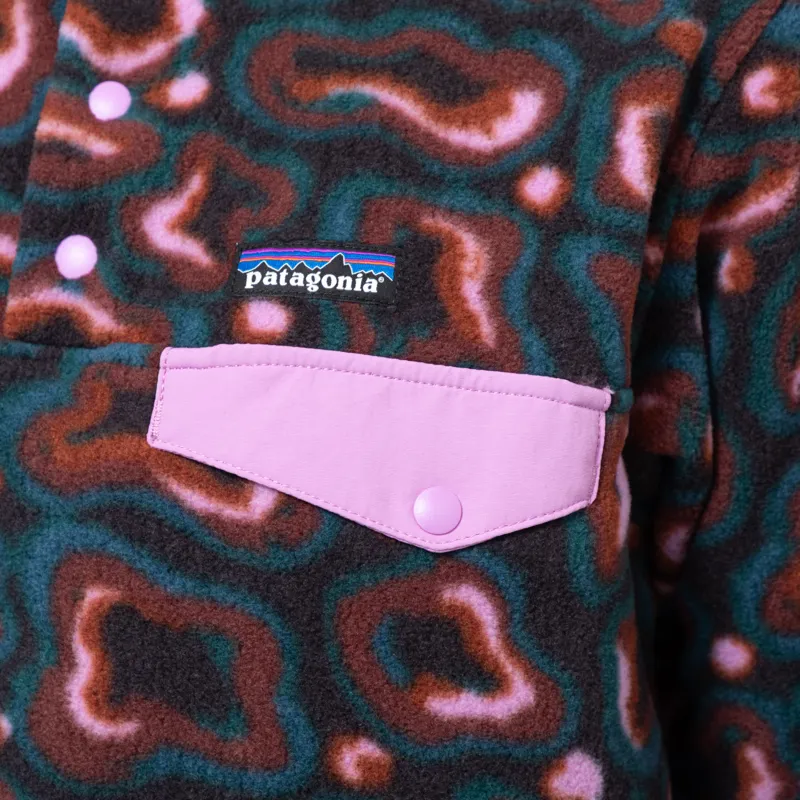 Patagonia Womens Lightweight Synchilla Snap-T Fleece Pullover Soft Spirea Dried Vanilla-7