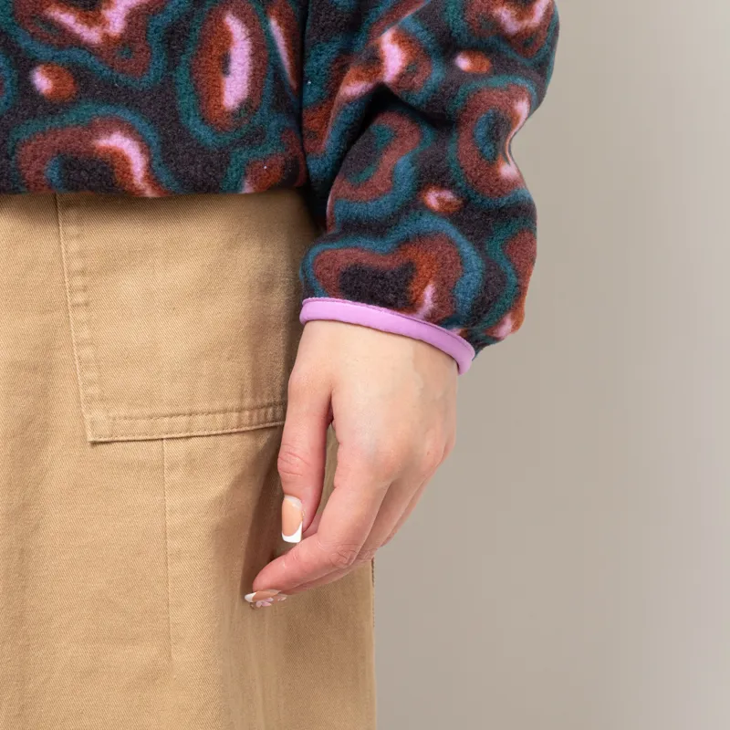 Patagonia Womens Lightweight Synchilla Snap-T Fleece Pullover Soft Spirea Dried Vanilla-8