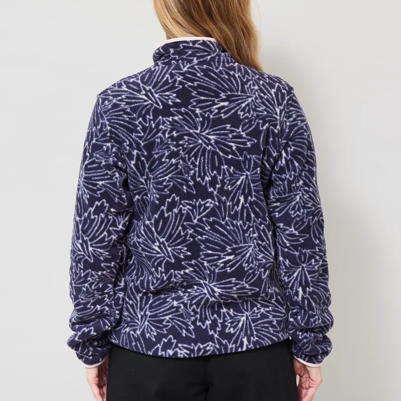 Patagonia Womens Lightweight Synchilla Snap-T Fleece Pullover Saxifrage Sunken Blue-2