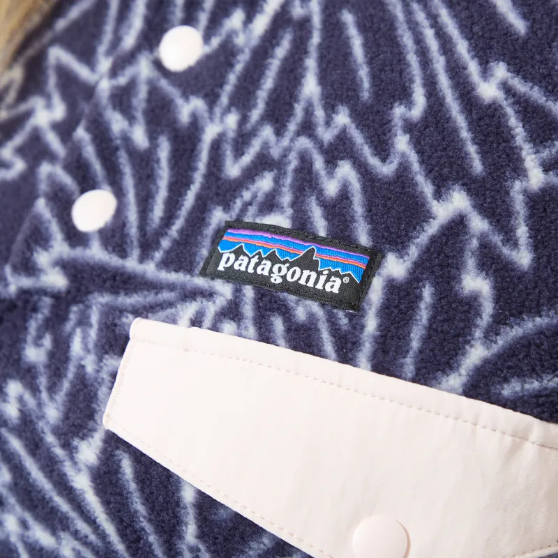 Patagonia Womens Lightweight Synchilla Snap-T Fleece Pullover Saxifrage Sunken Blue-5