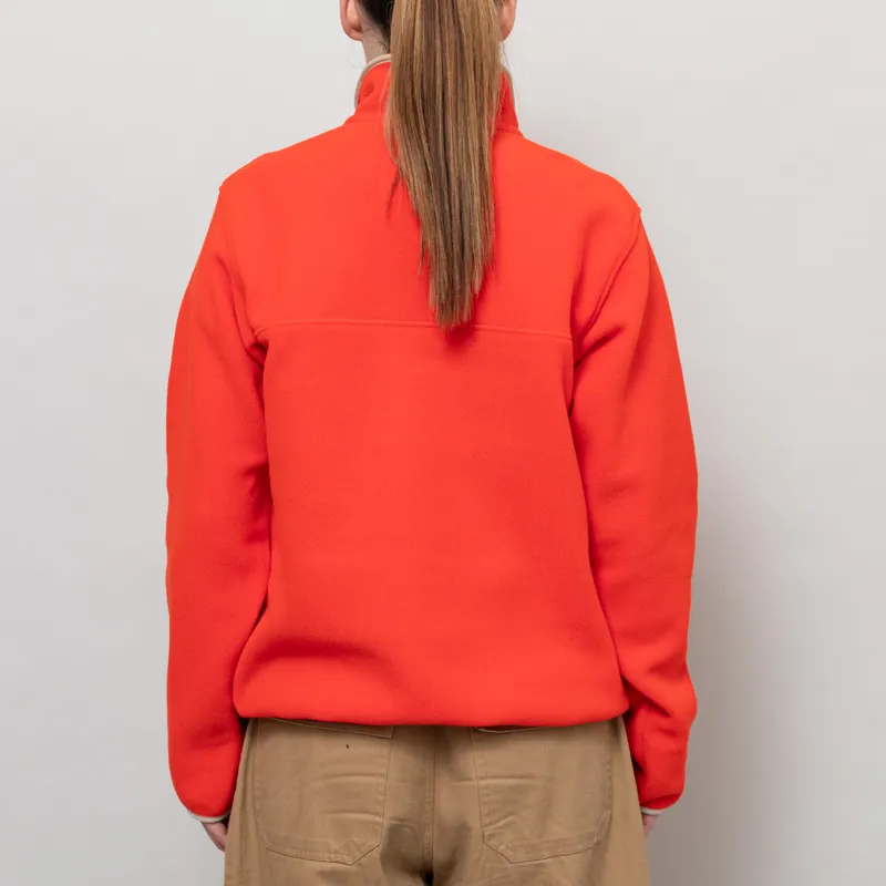 Patagonia Womens Lightweight Synchilla Snap-T Fleece Pullover Sizzle Red-3