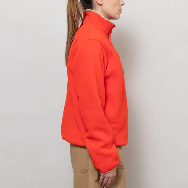 Patagonia Womens Lightweight Synchilla Snap-T Fleece Pullover Sizzle Red-4