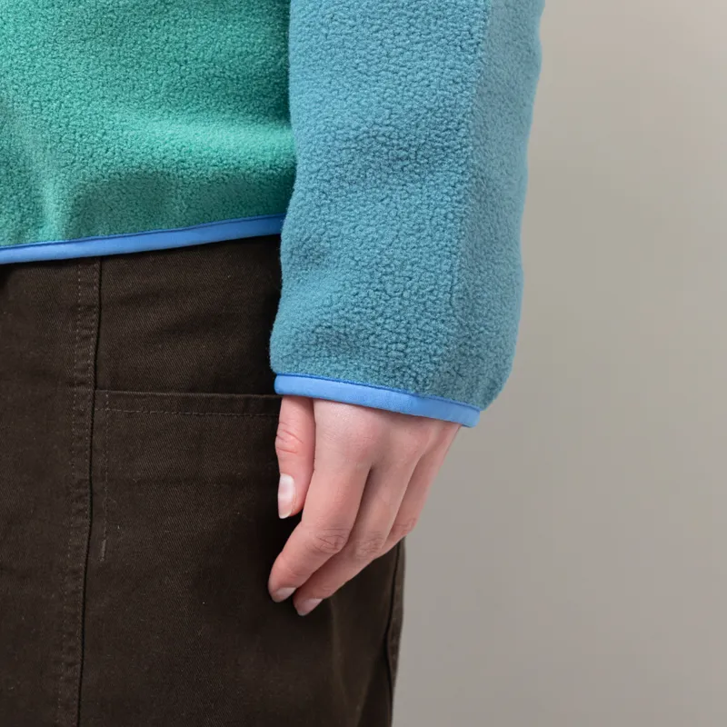 Patagonia Womens Lightweight Synchilla Snap-T Fleece Pullover Heartleaf Green-7