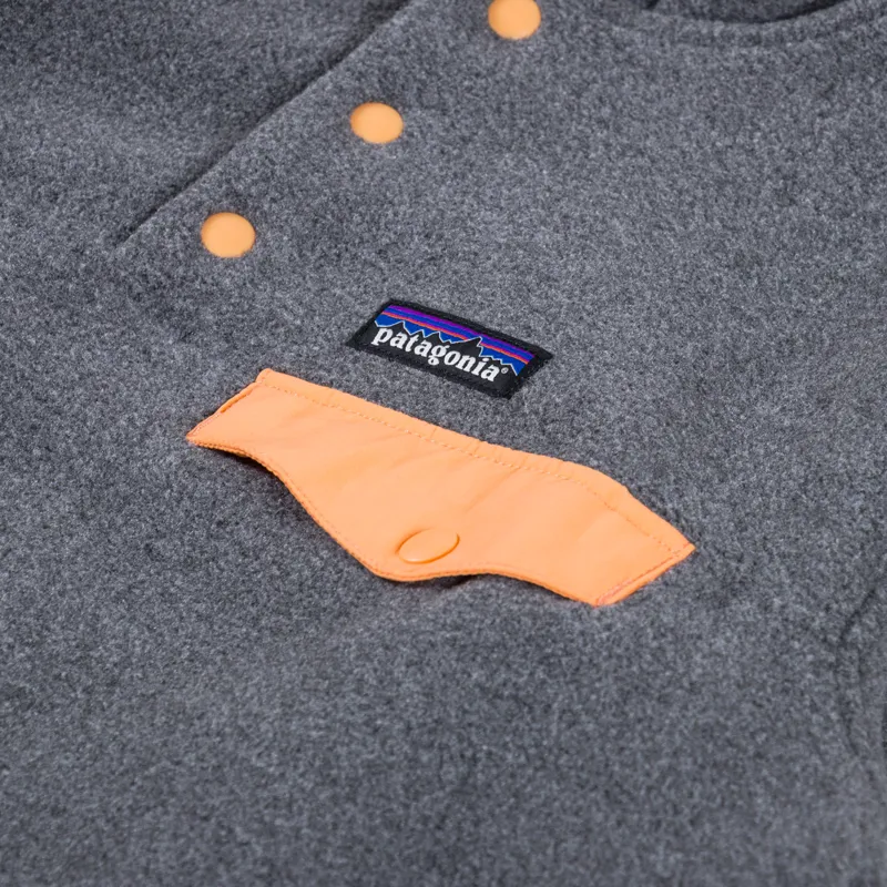 Patagonia Womens Lightweight Synchilla Snap-T Fleece Pullover Nickel Vivid Apricot-4