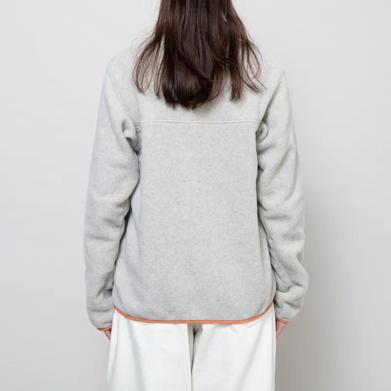 Patagonia Womens Lightweight Synchilla Snap-T Fleece Pullover Oatmeal Heather Heirloom Peach-3