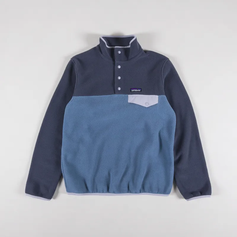 Patagonia Womens Lightweight Synchilla Snap-T Fleece Pullover Utility Blue-4