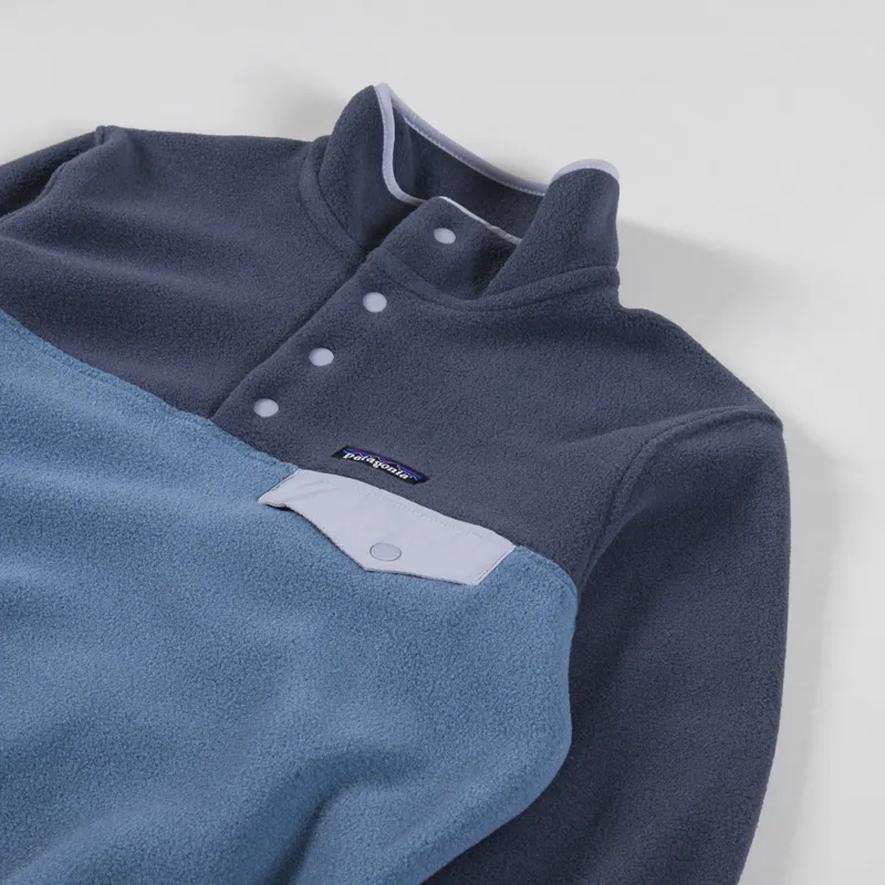 Patagonia Womens Lightweight Synchilla Snap-T Fleece Pullover Utility Blue-6