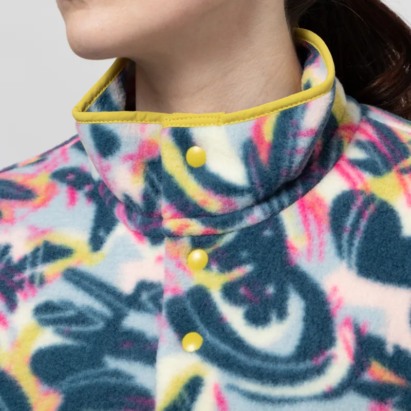 Patagonia Womens Lightweight Synchilla Snap-T Fleece Pullover Wild Botanist Tidal Teal-4