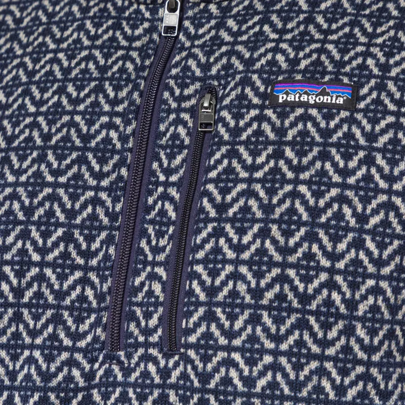 Patagonia Better Sweater Quarter Zip Scales Sunken Blue-7