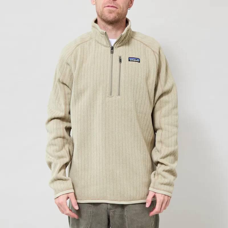 Patagonia Better Sweater Quarter Zip Weathered Stone Rib Knit