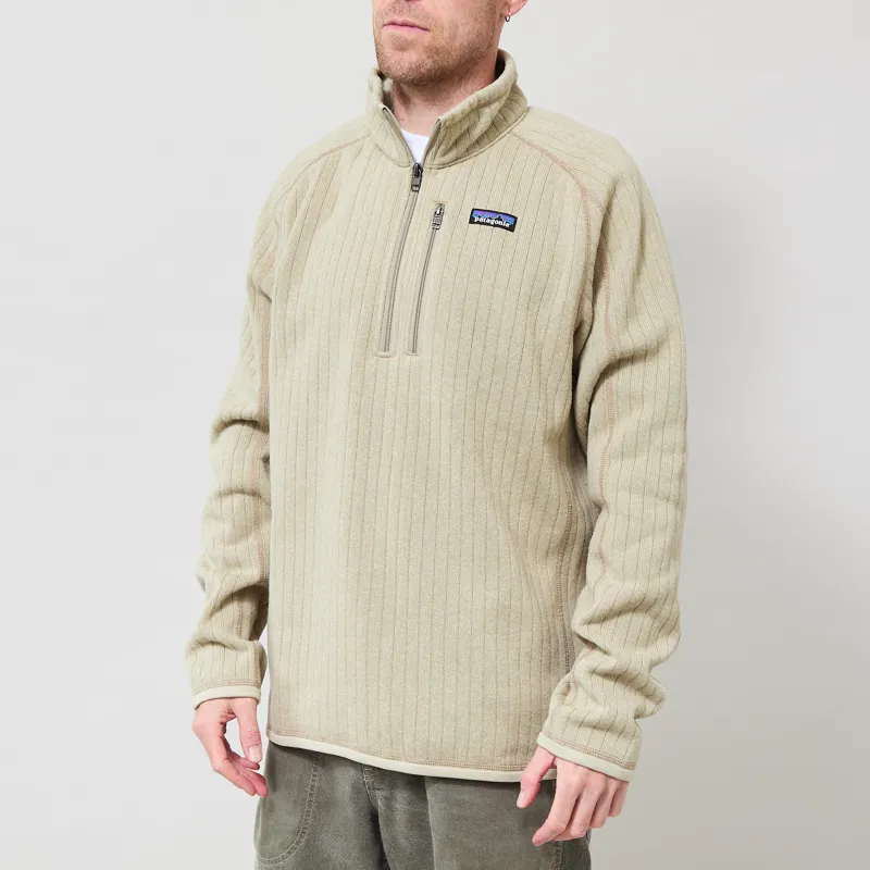 Patagonia Better Sweater Quarter Zip Weathered Stone Rib Knit-1