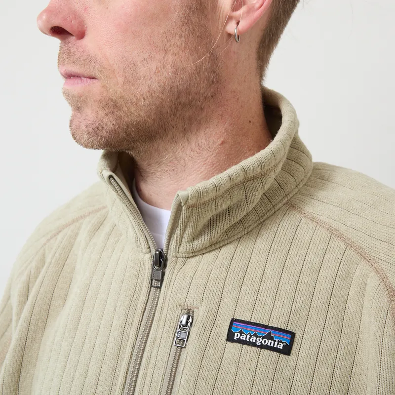 Patagonia Better Sweater Quarter Zip Weathered Stone Rib Knit-3