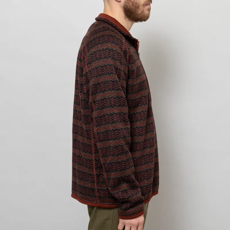 Patagonia Better Sweater Quarter Zip Woven Together Dried Vanilla-4