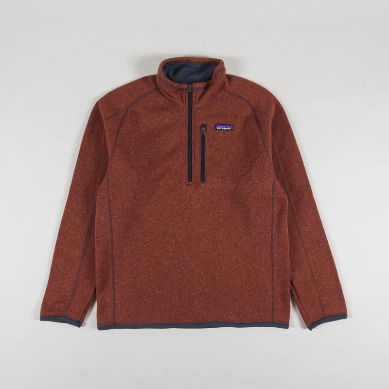 Patagonia Better Sweater Quarter Zip Burnished Red