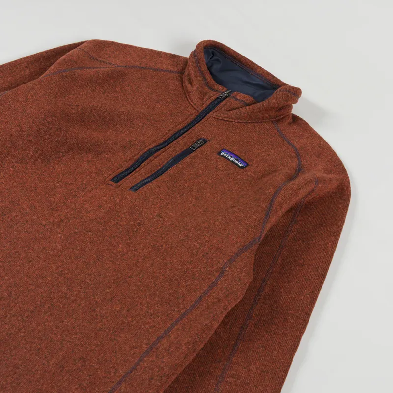 Patagonia Better Sweater Quarter Zip Burnished Red-2