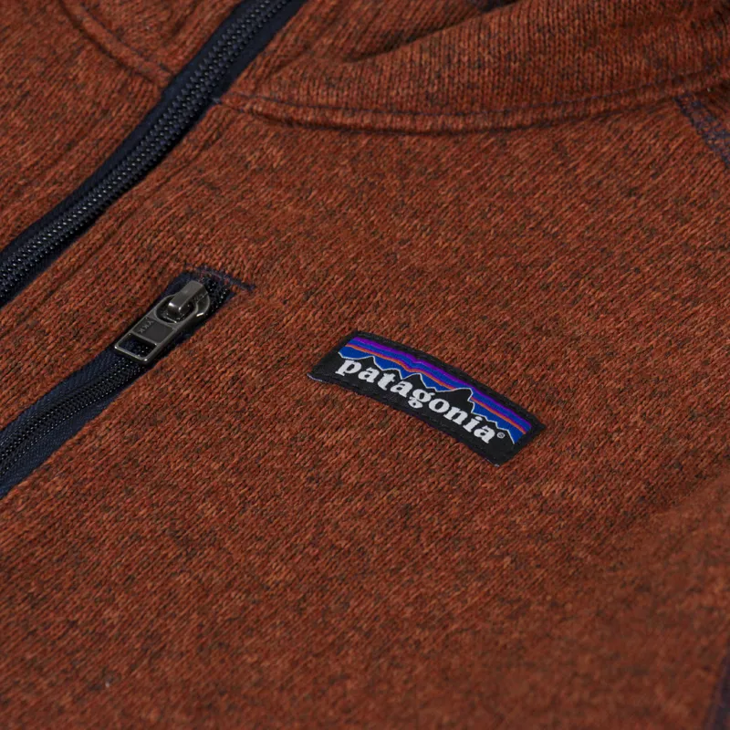 Patagonia Better Sweater Quarter Zip Burnished Red-5
