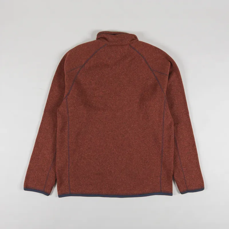 Patagonia Better Sweater Quarter Zip Burnished Red-1