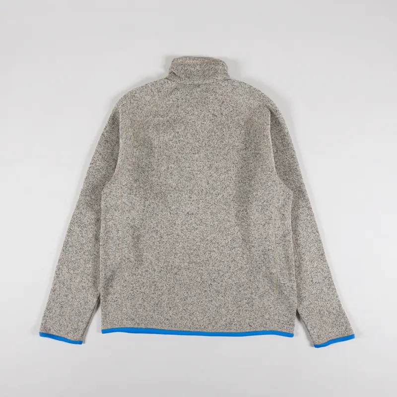 Patagonia Better Sweater Quarter Zip Oar Tan Vessel Blue-1