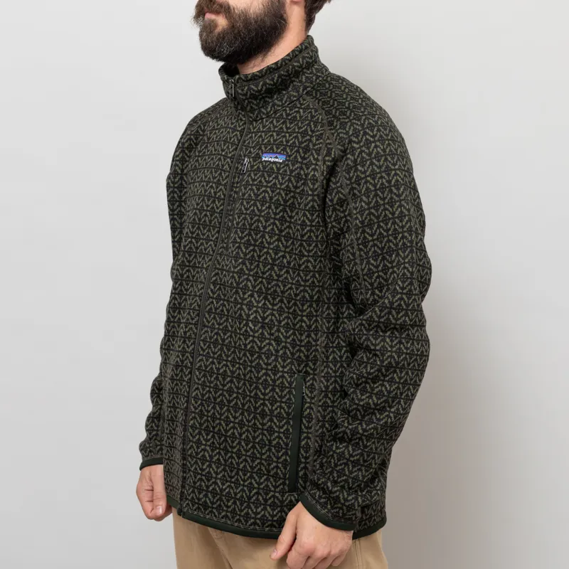 Patagonia Better Sweater Jacket Scales Old Growth Green-1