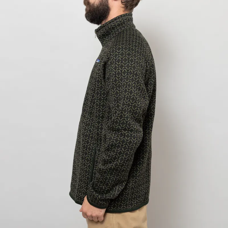 Patagonia Better Sweater Jacket Scales Old Growth Green-2