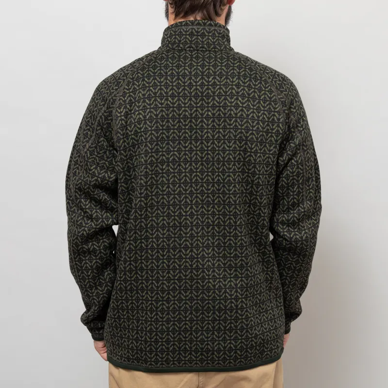 Patagonia Better Sweater Jacket Scales Old Growth Green-3