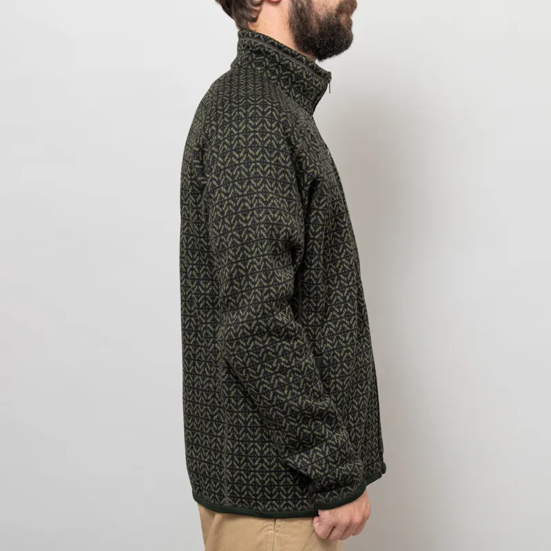 Patagonia Better Sweater Jacket Scales Old Growth Green-4