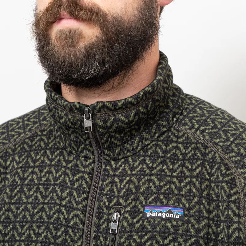 Patagonia Better Sweater Jacket Scales Old Growth Green-5