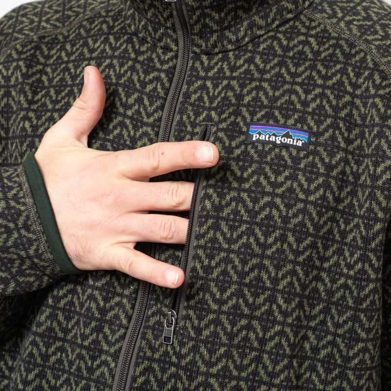 Patagonia Better Sweater Jacket Scales Old Growth Green-7
