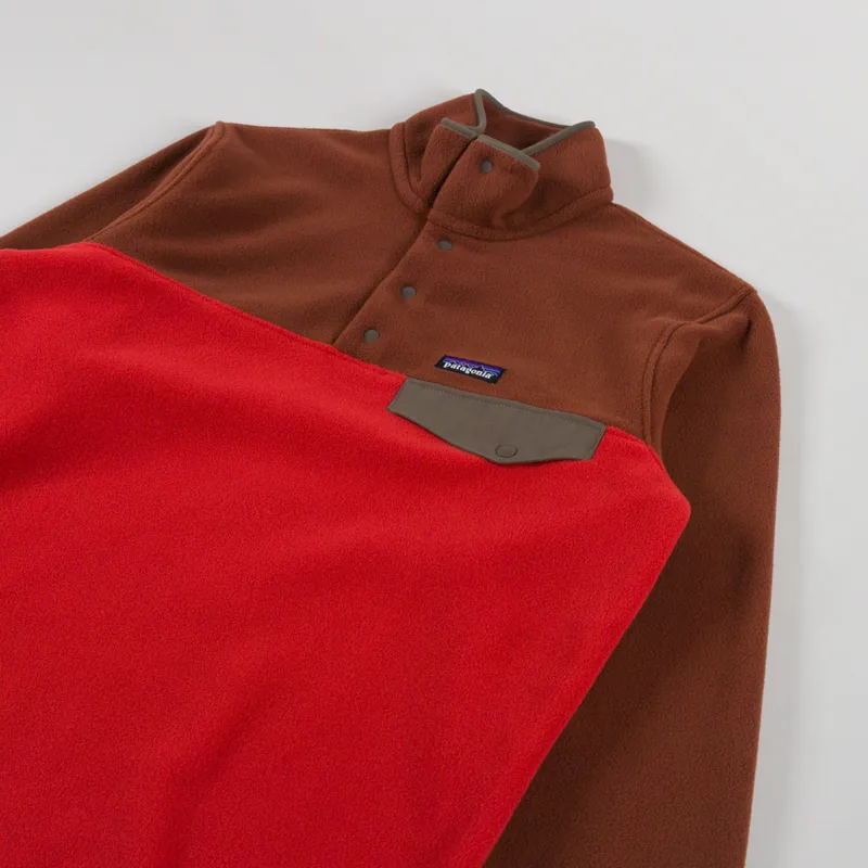 Patagonia Lightweight Synchilla Snap-T Fleece Pullover Amanita Red-2