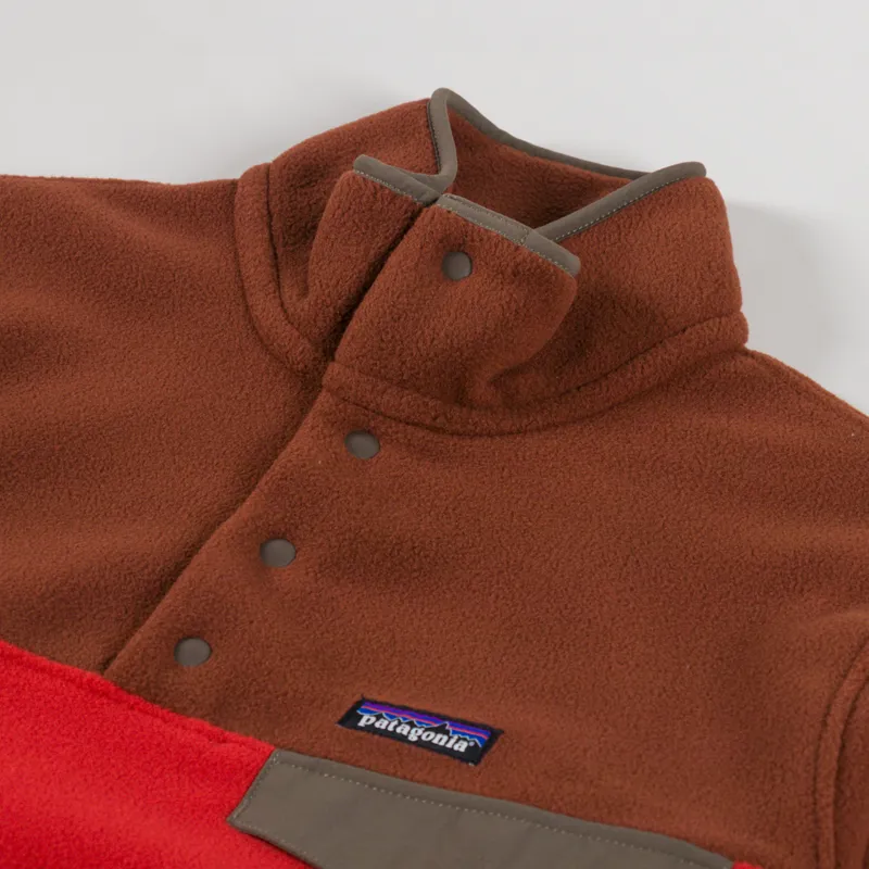 Patagonia Lightweight Synchilla Snap-T Fleece Pullover Amanita Red-4