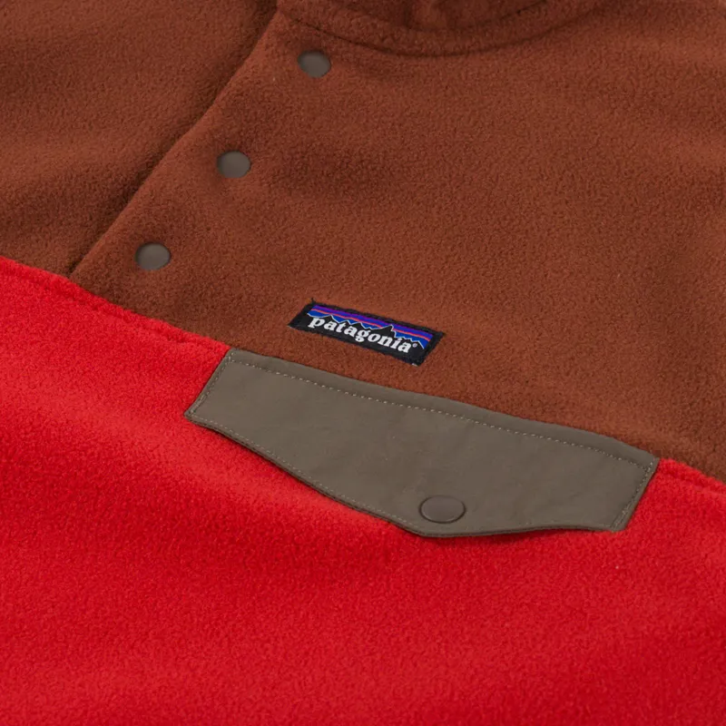 Patagonia Lightweight Synchilla Snap-T Fleece Pullover Amanita Red-5