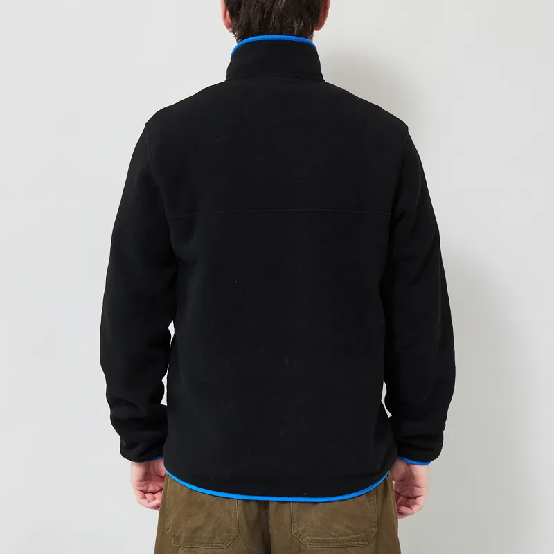 Patagonia Lightweight Synchilla Snap-T Fleece Pullover Black P6 Blue-2