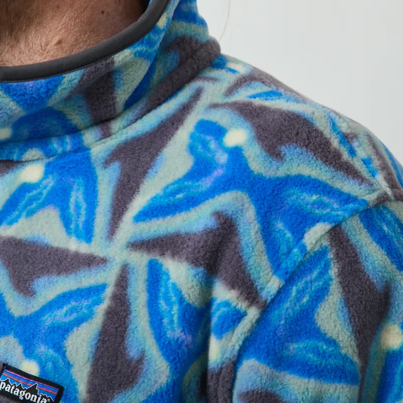Patagonia Lightweight Synchilla Snap-T Fleece Pullover Deep Freeze Forge Grey-4