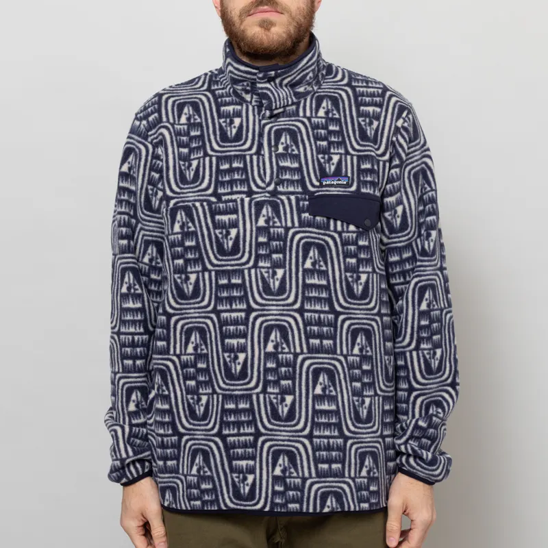 Patagonia Lightweight Synchilla Snap-T Fleece Pullover Flow Sunken Blue