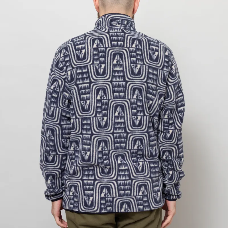 Patagonia Lightweight Synchilla Snap-T Fleece Pullover Flow Sunken Blue-3