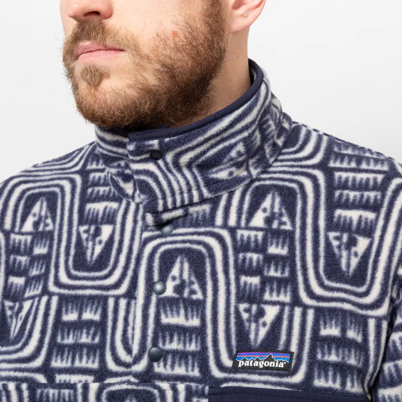 Patagonia Lightweight Synchilla Snap-T Fleece Pullover Flow Sunken Blue-5