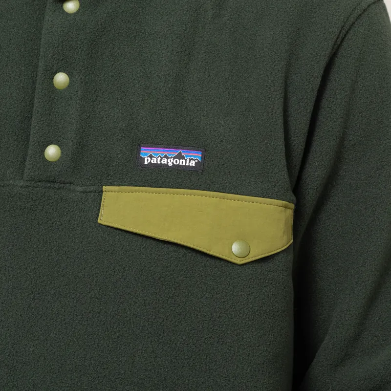 Patagonia Lightweight Synchilla Snap-T Fleece Pullover Old Growth Green-6