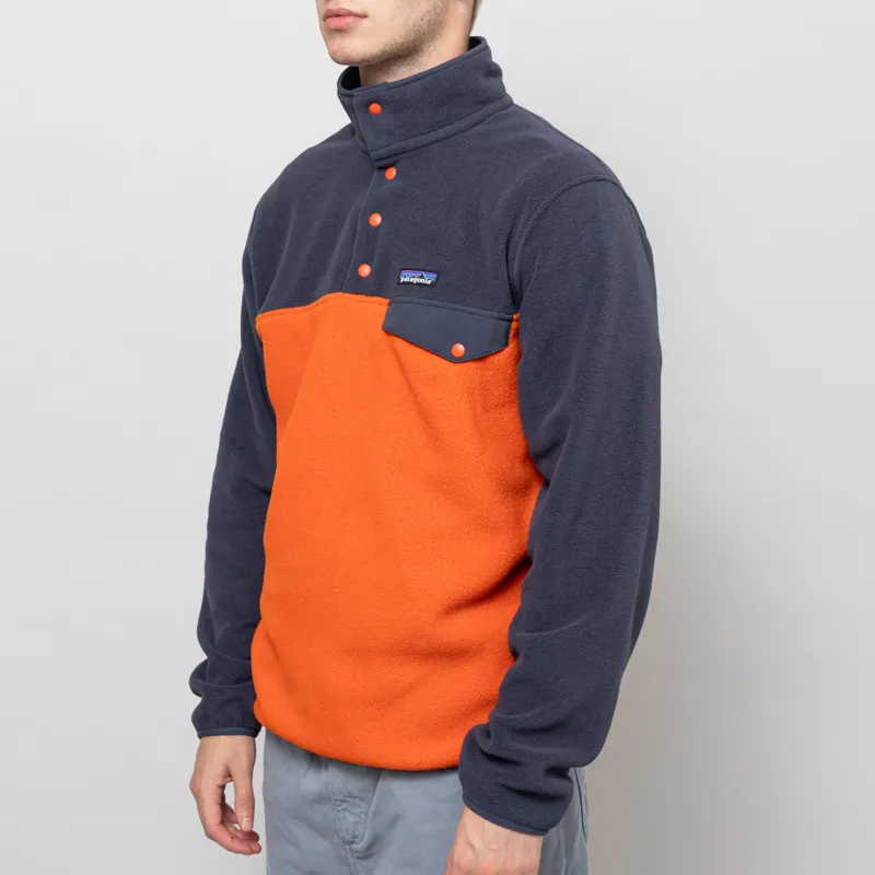 Patagonia Lightweight Synchilla Snap-T Fleece Pullover Pollinator Orange-1