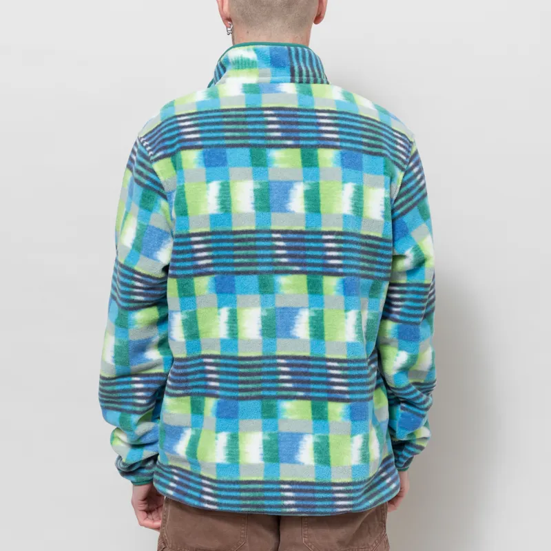 Patagonia Lightweight Synchilla Snap-T Fleece Pullover Painted Lines Shore Blue-3