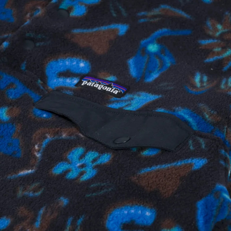 Patagonia Lightweight Synchilla Snap-T Fleece Pullover Across Oceans Pitch Blue-5