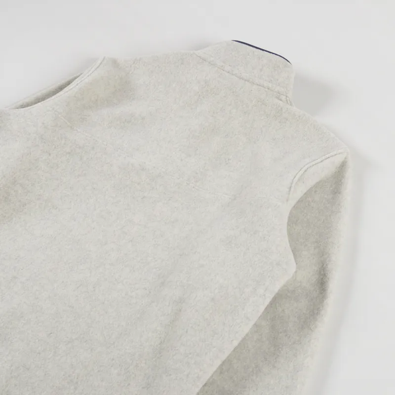 Patagonia Lightweight Synchilla Snap-T Fleece Pullover Oatmeal Heather Smolder Blue-3