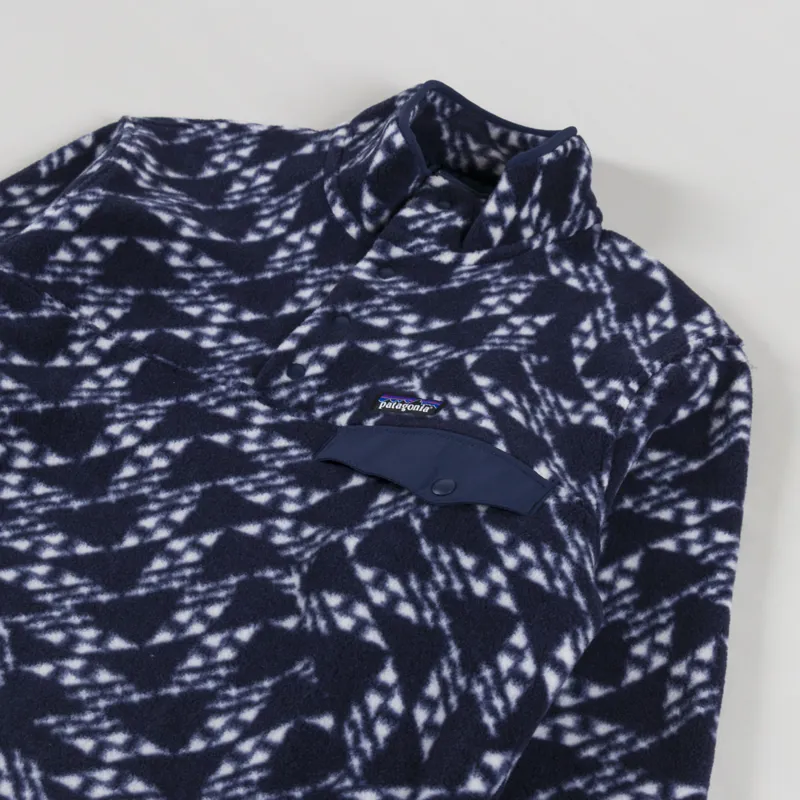 Patagonia Lightweight Synchilla Snap-T Fleece Pullover New Navy-2